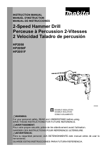 Manual de uso Makita HP2050F Taladradora de percusión