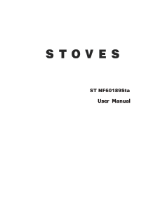Handleiding Stoves NF60189 Koel-vries combinatie