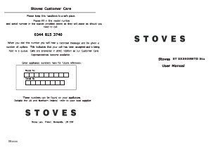 Handleiding Stoves SXS909WTD Koel-vries combinatie