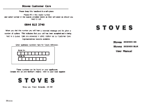 Handleiding Stoves SXS905 Koel-vries combinatie