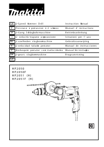 Manual Makita HP2051H Impact Drill