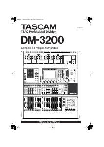 Mode d’emploi Tascam DM-3200 Table de mixage