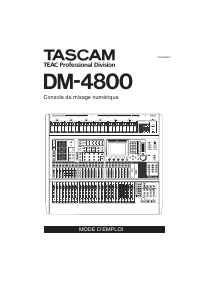 Mode d’emploi Tascam DM-4800 Table de mixage