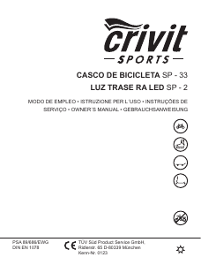 Manual Crivit IAN 64300 Bicycle Light