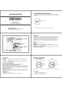 Handleiding Seiko 3M22 Uurwerk