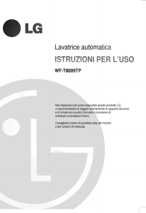 Manuale LG WF-T8009TP Lavatrice