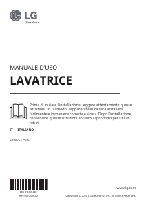 Manuale LG F4WV512S0E Lavatrice