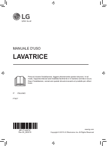 Manuale LG F4WV809S2 Lavatrice