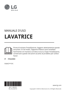 Manuale LG F4WV310S6E Lavatrice