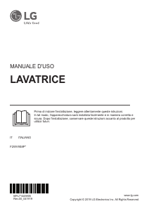 Manuale LG F2WV9S8P2 Lavatrice