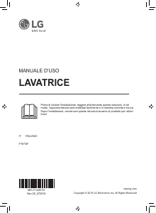 Manuale LG F4WV409S0E Lavatrice