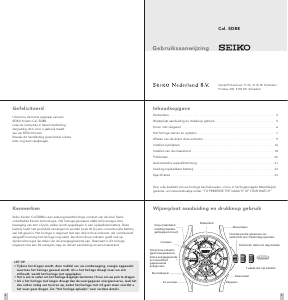 Handleiding Seiko 5D88 Uurwerk