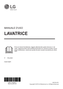 Manuale LG F2WV7S8P1 Lavatrice