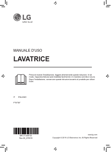 Manuale LG F4WV408S0E Lavatrice