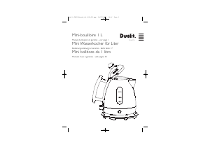 Manuale Dualit DMK 1 Bollitore