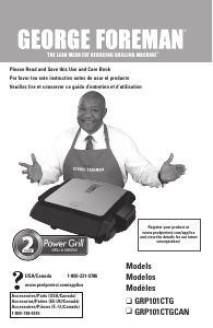 Mode d’emploi George Foreman GRP101CTGCAN Grill
