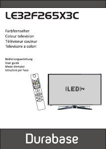 Bedienungsanleitung Durabase LE32F265X3C LED fernseher