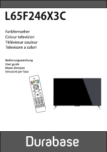 Handleiding Durabase L65F246X3C LED televisie