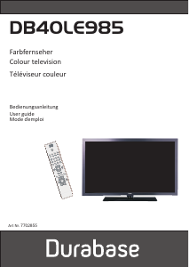 Handleiding Durabase DB40LE985 LED televisie