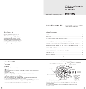 Handleiding Seiko 7T85 Uurwerk