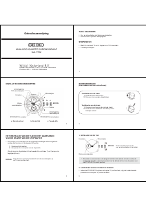 Handleiding Seiko 9T92 Uurwerk