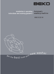 Manual BEKO WM 8120 W Washing Machine