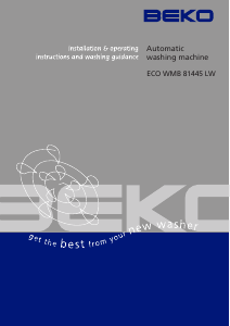 Handleiding BEKO WMB 81445 LW Wasmachine