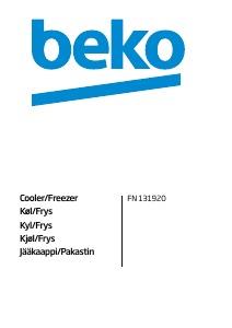 Manual BEKO FN 131920 Freezer