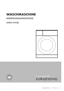Bedienungsanleitung Grundig GWN 27430 Waschmaschine