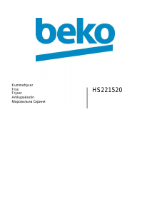 Bruksanvisning BEKO HS 221520 Fryser