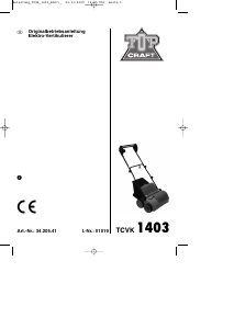 Bedienungsanleitung Topcraft TCVK 1403 Vertikutierer