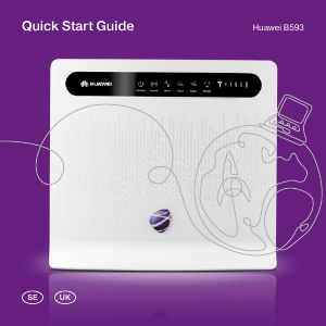 Bruksanvisning Huawei B593 (Telia) Router