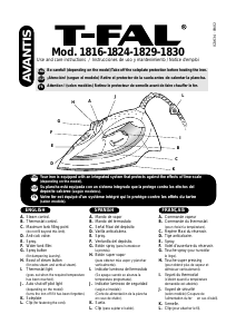 Mode d’emploi Tefal 1824 Avantis Fer à repasser