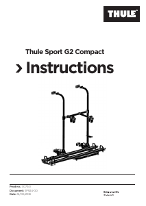 Bedienungsanleitung Thule Sport G2 Compact Fahrradträger