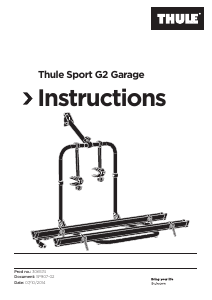 Manuale Thule Sport G2 Garage Portabiciclette