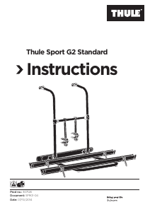 Instrukcja Thule Sport G2 Standard Bagażnik rowerowy