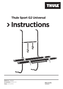 Посібник Thule Sport G2 Universal Велосипедний багажник