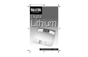 Manual de uso Tanita HD-370 Báscula