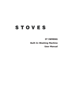 Manual Stoves IWM8KG Washing Machine