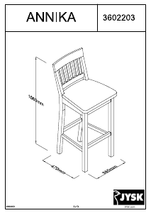 Használati útmutató JYSK Annika Bárszék