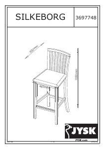 Käyttöohje JYSK Silkeborg Baarituoli