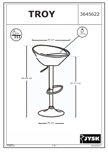 Mode d’emploi JYSK Troy Tabouret de bar