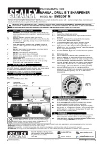Handleiding Sealey SMS2001M Boor bit slijpmachine