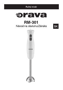 Návod Orava RM-301 Ponorný mixér