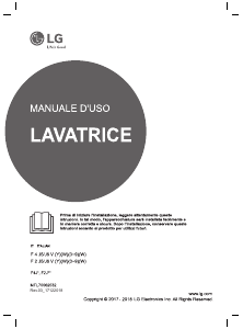 Manuale LG F4J5VY3W Lavatrice