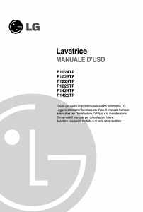 Manuale LG F1225TP Lavatrice