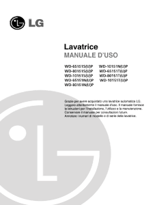 Manuale LG WD-10151TP Lavatrice
