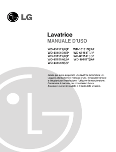 Manuale LG WD-10151TUP Lavatrice