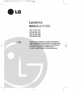 Manuale LG WD-80150N Lavatrice