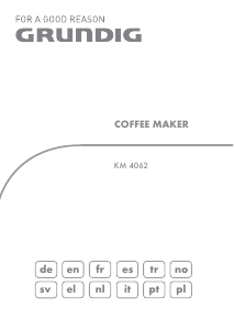 Bedienungsanleitung Grundig KM 4062 Kaffeemaschine